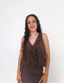 Blusa volante cascada