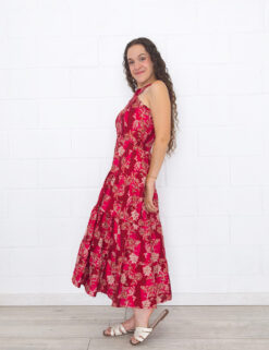 Vestido halter flores