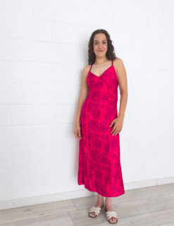 Vestido tirante caracolas
