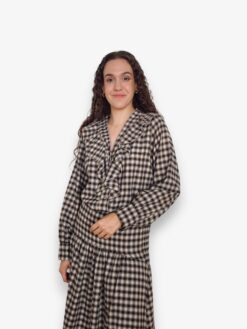 Blusa vichy volante