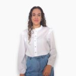 Camisa blanca minivolante