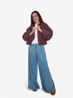 Sobrecamisa abullonada cuadros