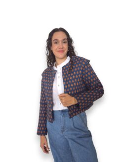 Chaqueta acolchada flores
