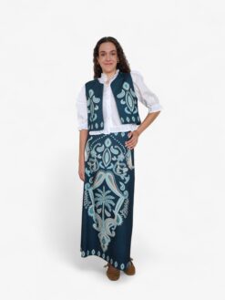Falda capa estampado paisley