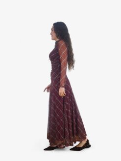 Falda vuelo tul cuadro tartán-Photoroom