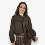 Blusa lazo popelín