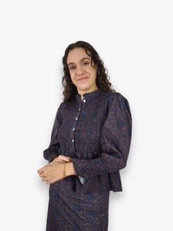 Blusa peplum print retro azul-Photoroom