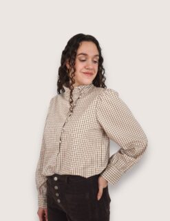 Camisa cuadros corte japonés