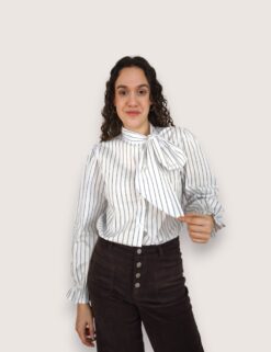 Camisa lazo grande rayitas