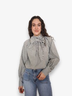 Blusa maxi lazo rayas