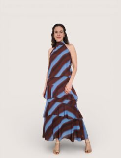 Falda volantes tie dye