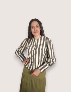 Blusa rayas botones
