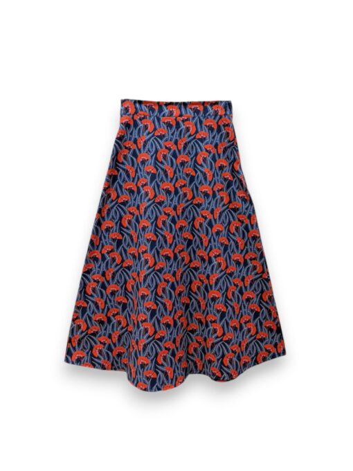 Falda capa flor abanico