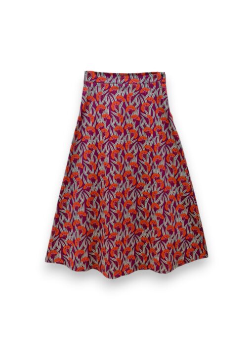 Falda capa flor abanico