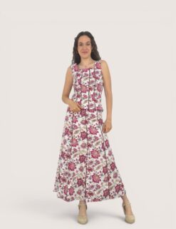 Falda evasé print floral