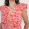 Blusa sin mangas pétalos