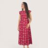 Vestido cruzado palmeras