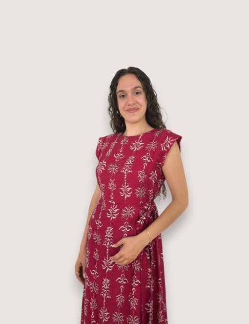 Vestido cruzado palmeras