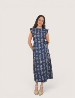 Vestido cruzado palmeras