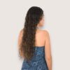 Vestido halter tira fina rombos