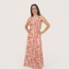Vestido flores tirante ancho