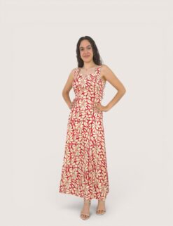 Vestido flores tirante ancho