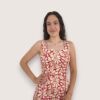 Vestido flores tirante ancho
