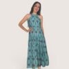 Vestido halter bloques étnico