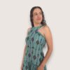 Vestido halter bloques étnico
