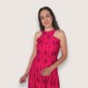 Vestido halter bloques étnico