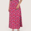 Falda capa flor abanico