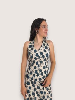 Top halter flores