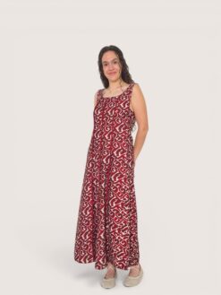 Vestido ribetes étnico