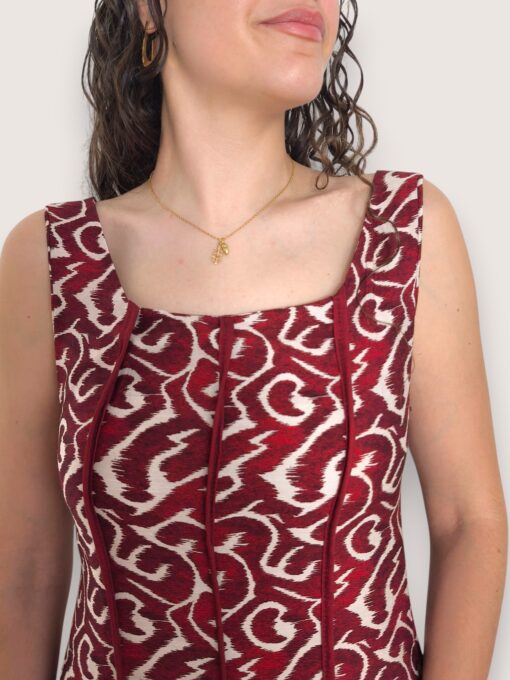 Vestido ribetes étnico
