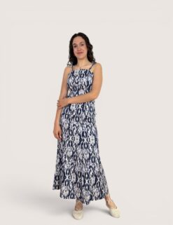 Falda evasé print étnico