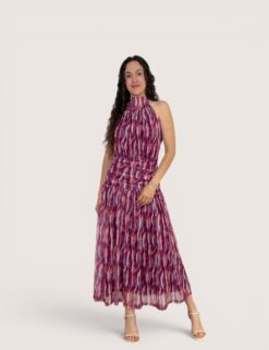 Vestido tul plisado