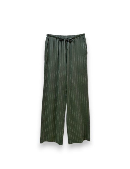 Pantalón lino raya fina
