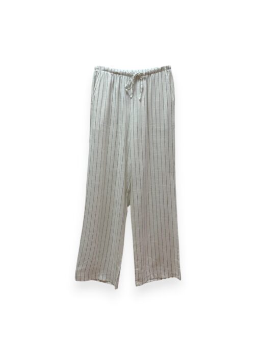 Pantalón lino raya fina