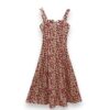 Vestido flores tirante ancho