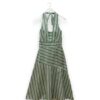 Vestido halter raya cruzada