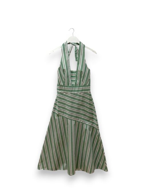 Vestido halter raya cruzada