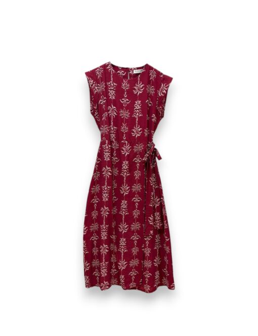 Vestido cruzado palmeras
