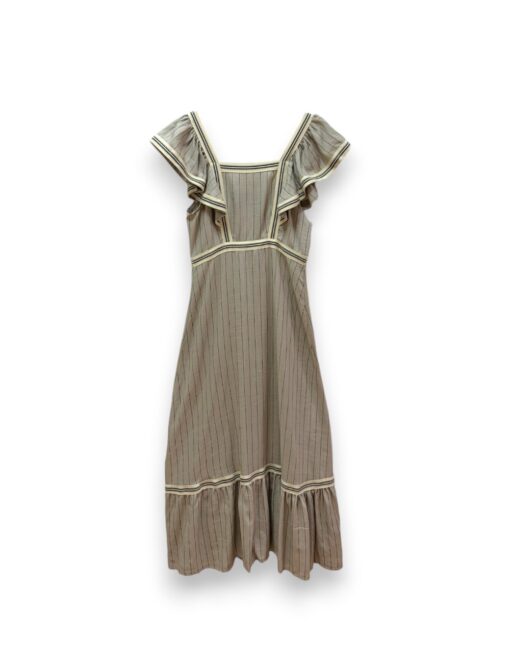 Vestido lino raya fina