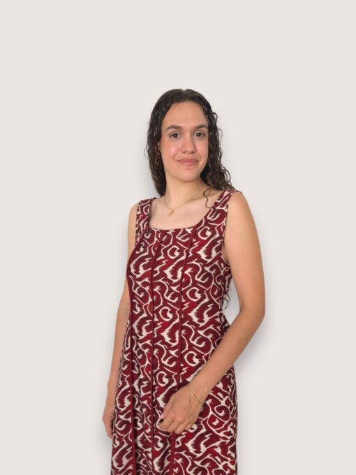 Vestido ribetes étnico