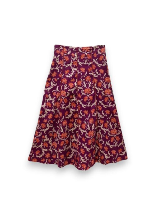Falda evasé flor vintage