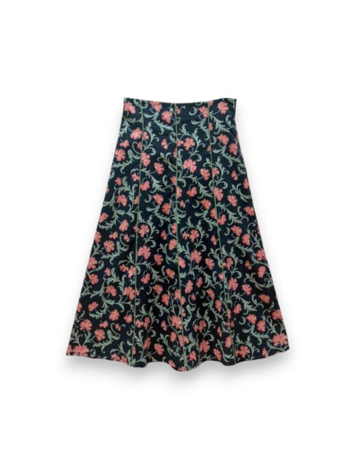 Falda evasé flor vintage