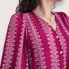 Vestido midi manga abullonada