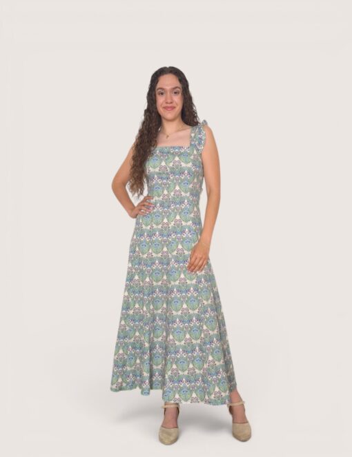 Vestido tirante volantito