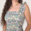 Vestido tirante volantito