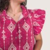 Vestido camisero volante
